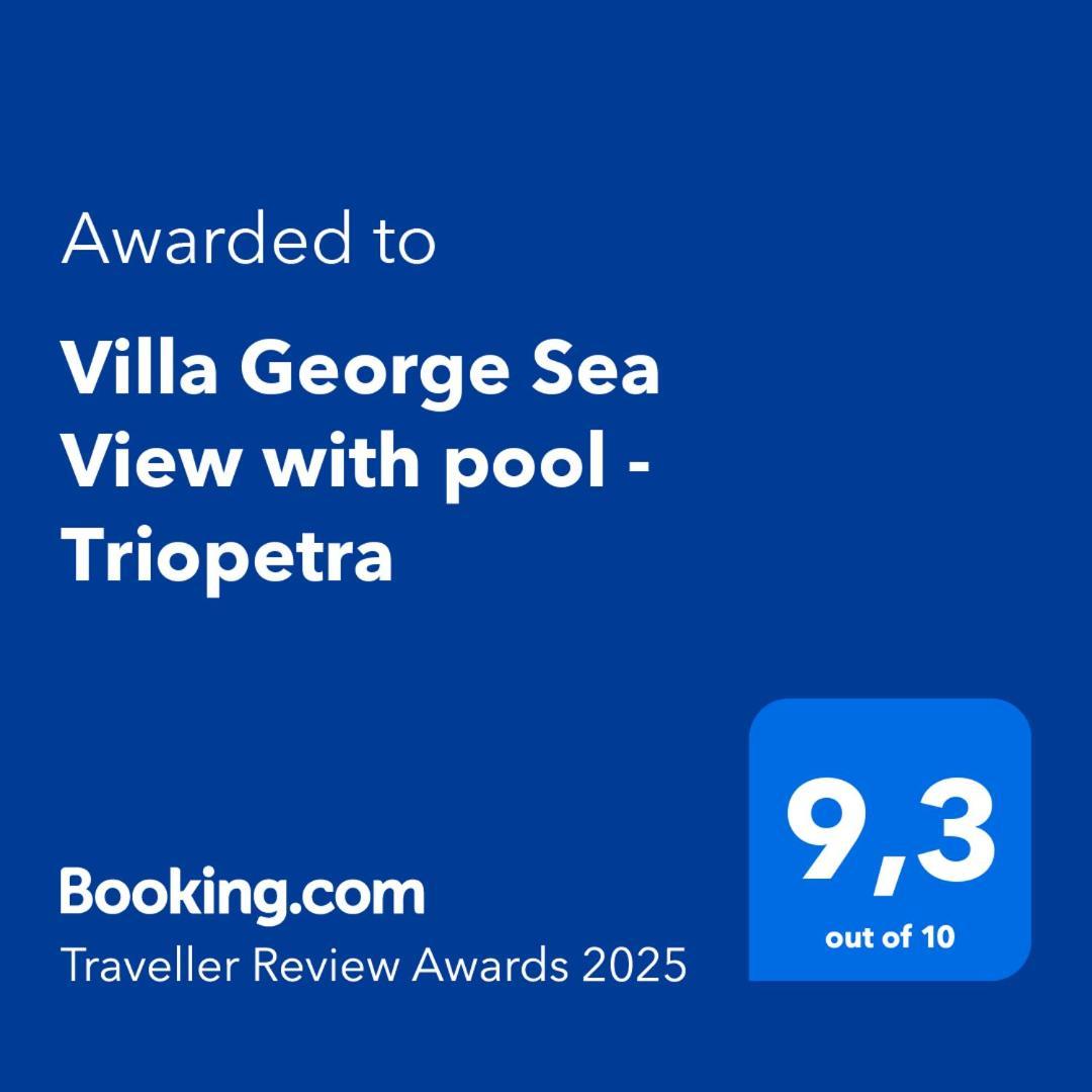 Villa George Sea View With Pool - Triopetra Exterior photo